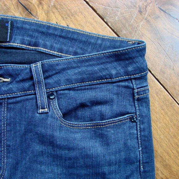 PAIGE Verdugo Ankle Jeans Alden Dark Wash Skinny Straight Size 31 - Picture 9 of 16